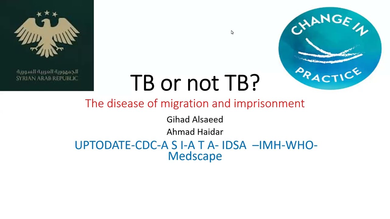 TB or not TB د.جهاد السعيد   الجزء الأول