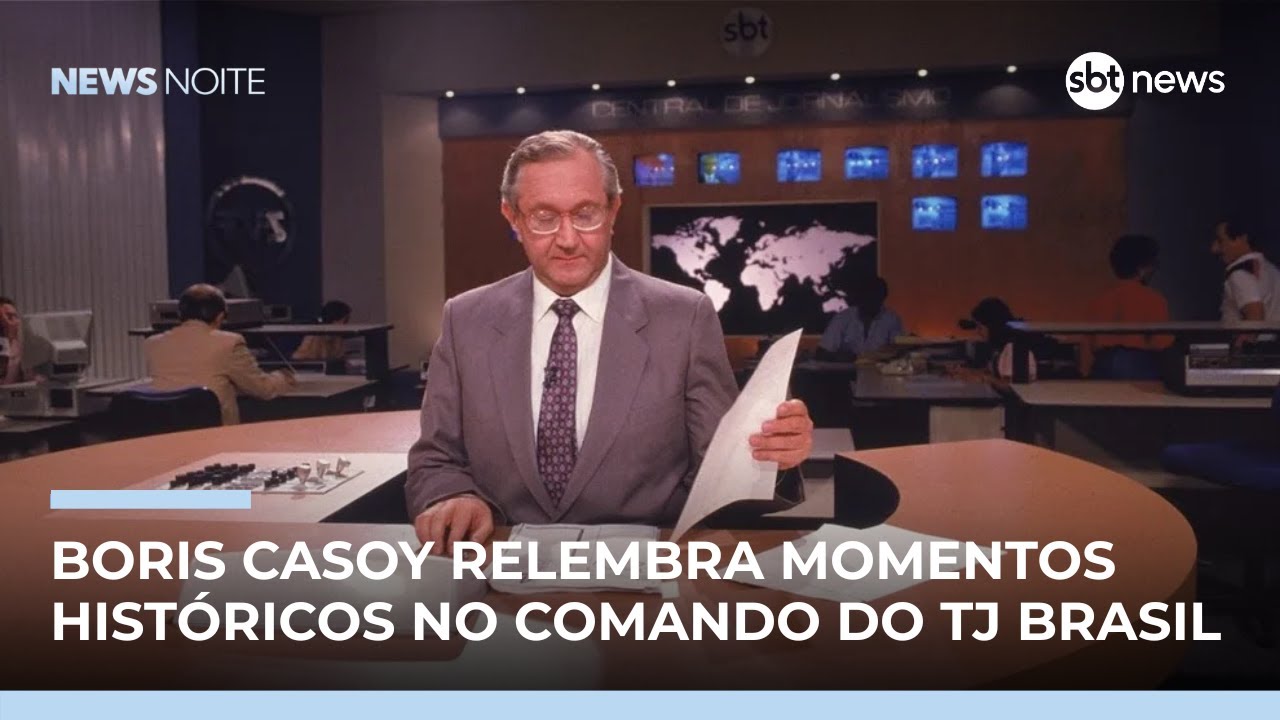 Boris Casoy relembra trajetória histórica no TJ Brasil | #NewsNoite