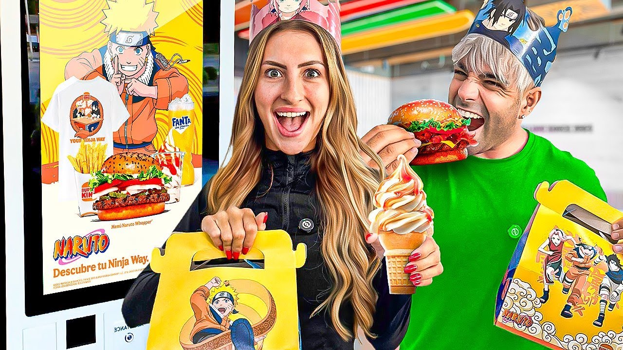 PROBAMOS EL NUEVO MENÚ de NARUTO de BURGER KING! 🍔