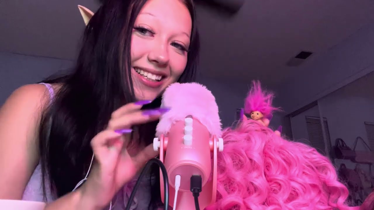 ASMR fairy girl 🧚 scratches your scalp/ yap session/ eating frozen chocolate covered strawberries 🍓