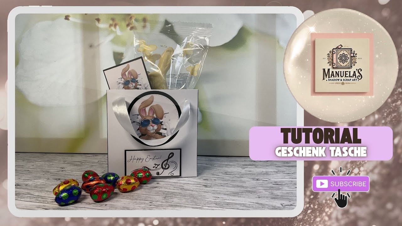 Last Minute Idee Osternest to go die s&uuml;sse Papiertasche zum Selbermachen
