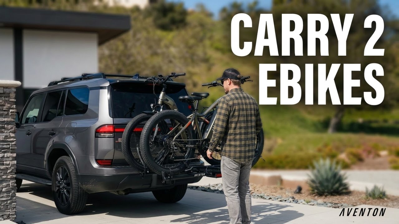 Carry Two Full Size Ebikes | Aventon Hitch Rack Pro