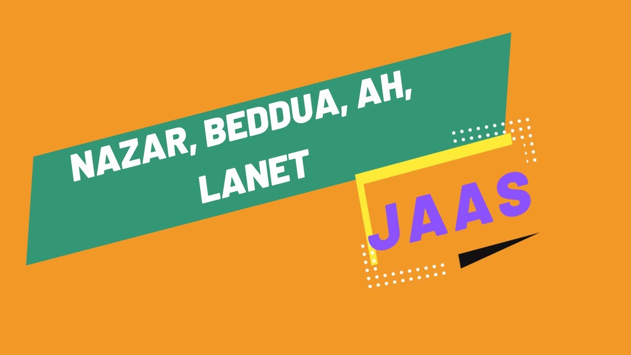 Nazar, Büyü, Ah, Lanet, Arkon Etkisi vb. Negatif Enerjilerden Arınmak için Jaas Seansı