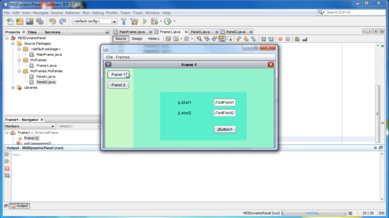 Creating MDI Applications in Java Using Netbeans