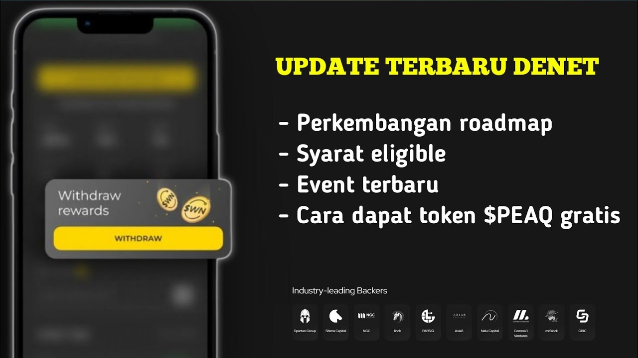 🚀 AIRDROP DENET SEMAKIN DEKAT?! Roadmap, Syarat Eligible, & Event Baru Buat Dapat Token $PEAQ