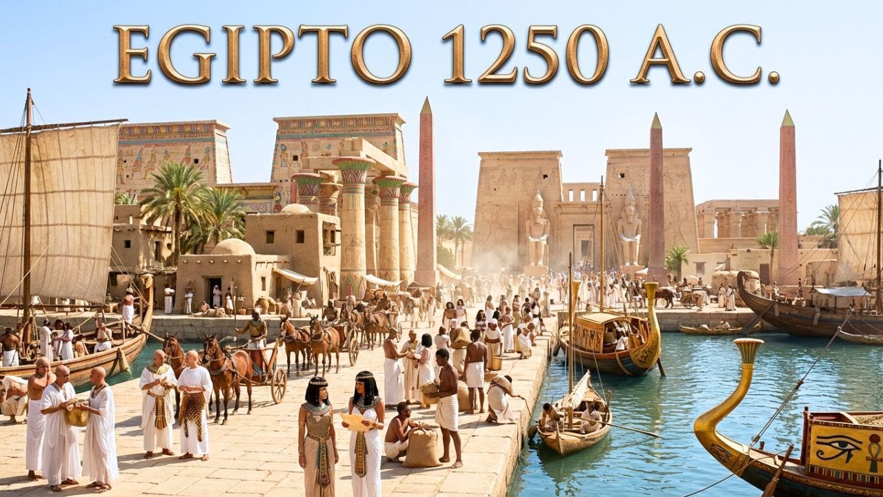 ASÍ ERA EGIPTO EN 1250 A.C. (RECONSTRUIDO CON IA)