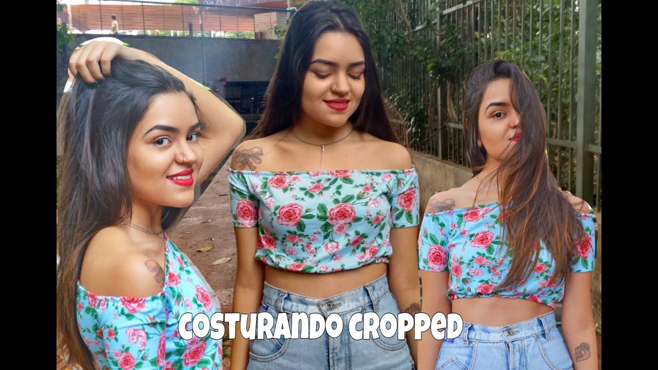 Costurando: Cropped Ciganinha / Ombro á Ombro