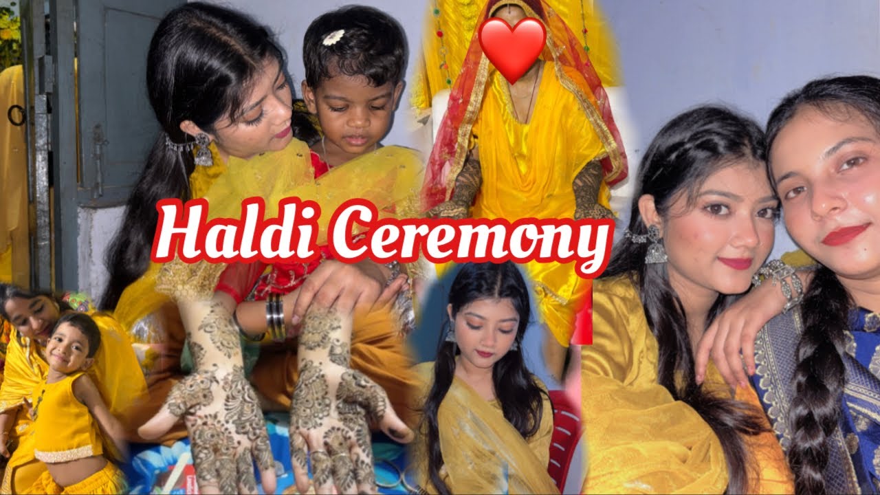 Khala ki Haldi ceremony🧡| Family vlog💞 | #samreengallery #jamshedpur 