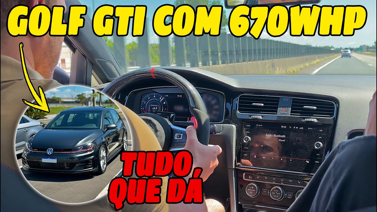 DONO DO GOLF GTI DE 670WHP ME CONVIDOU PARA UM ROLÊ APÓS O CAFÉ NO POSTO 😱🚀