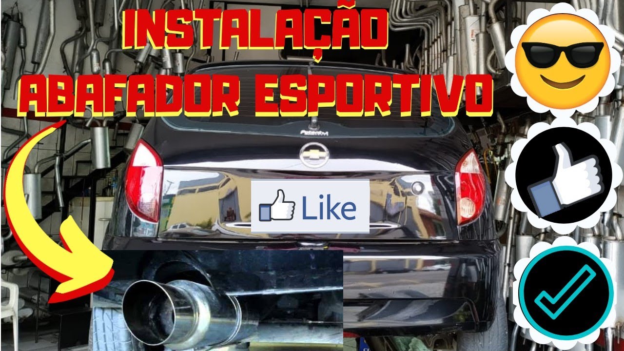 Instalando Abafador Esportivo No Celta Ronco Ficou Top.