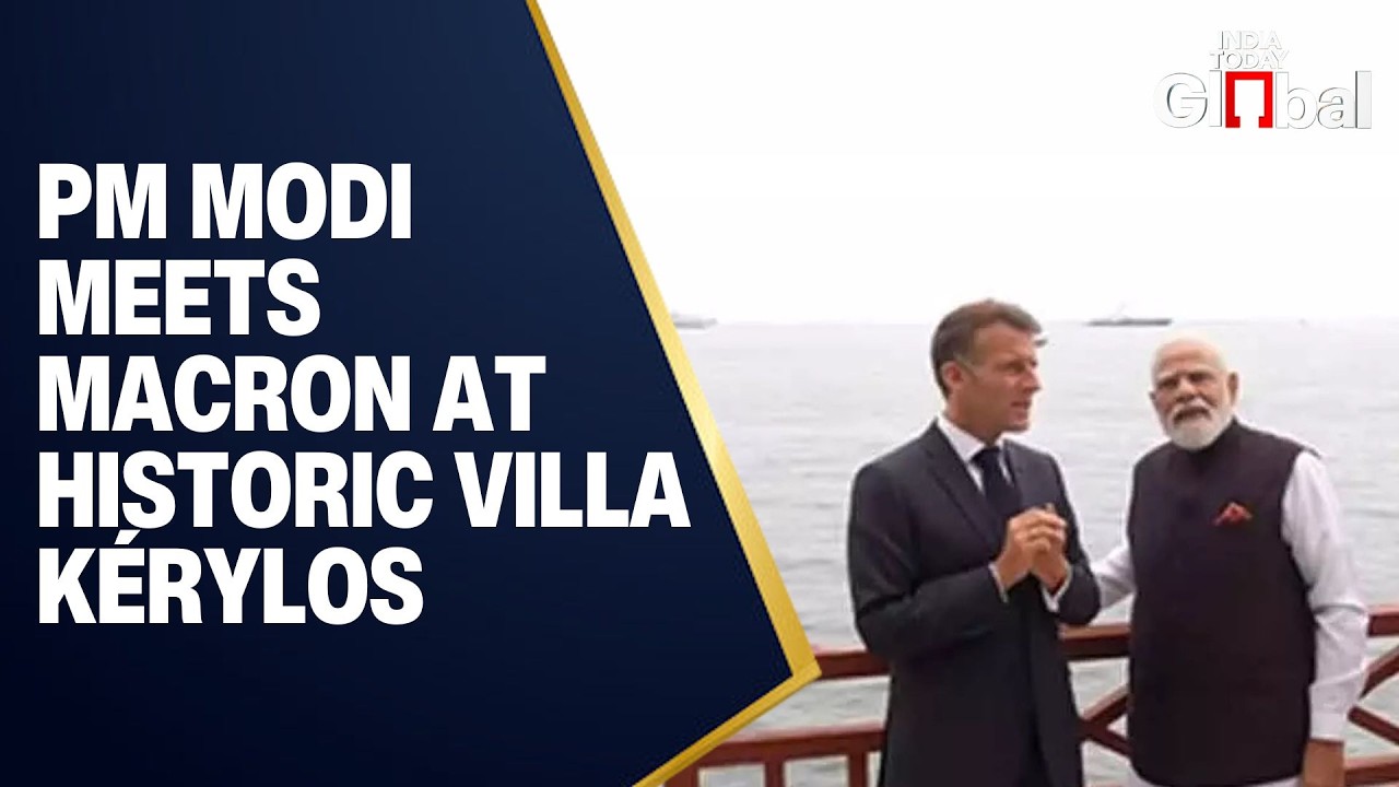 WATCH LIVE: PM Modi Meets Macron at Historic Villa K&eacute;rylos | India-France Ties in Focus