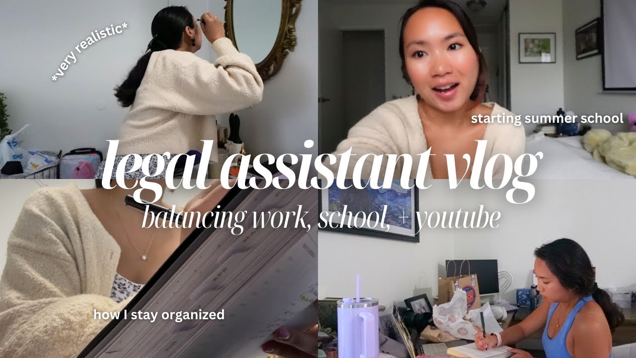 LEGAL DIARIES | Realistic Day as a Legal Assistant + First Day of Online Summer School
