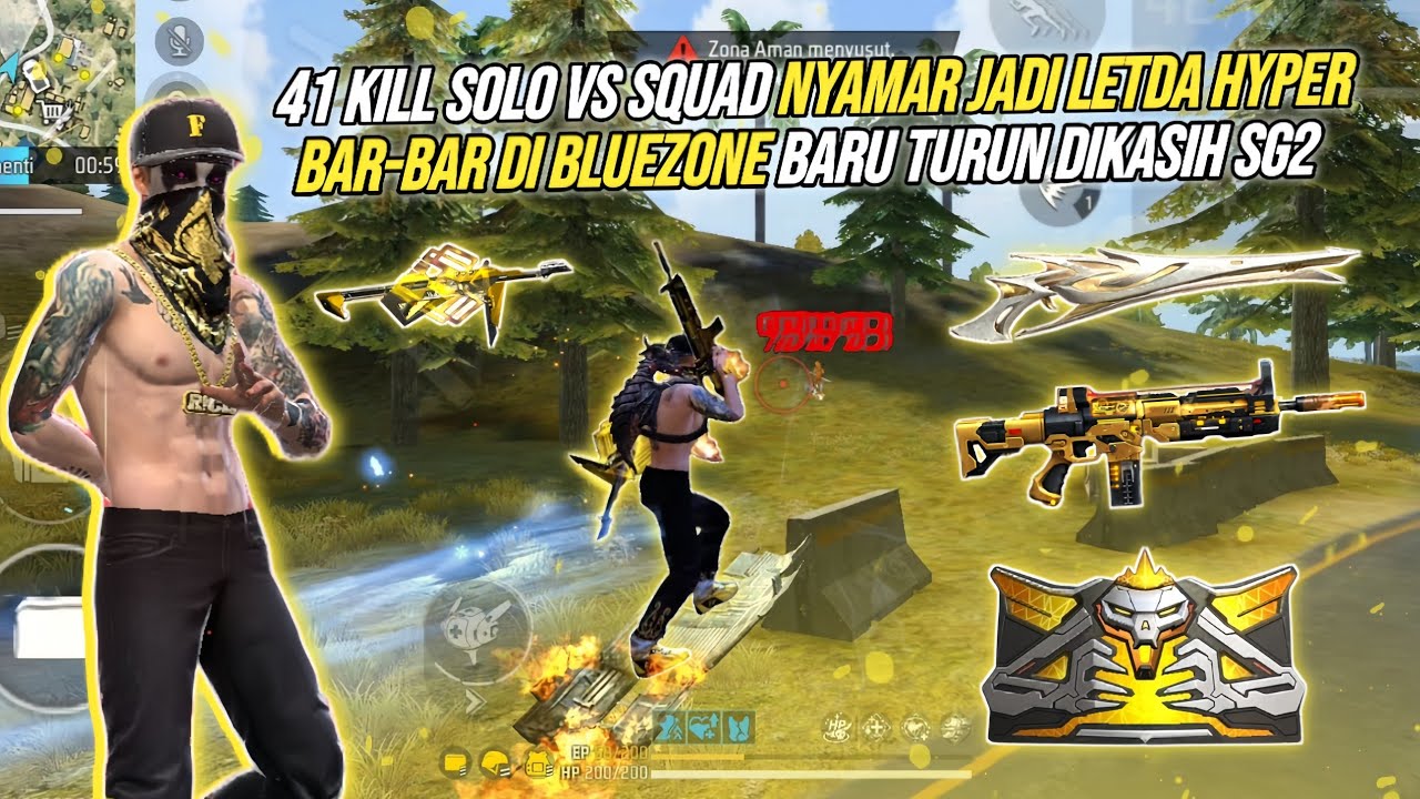 41 KILL SOLO VS SQUAD NYAMAR JADI LETDA HYPER !!! BAR-BAR NO REM DI BLUEZONE BARU TURUN DIKASIH SG2🔥