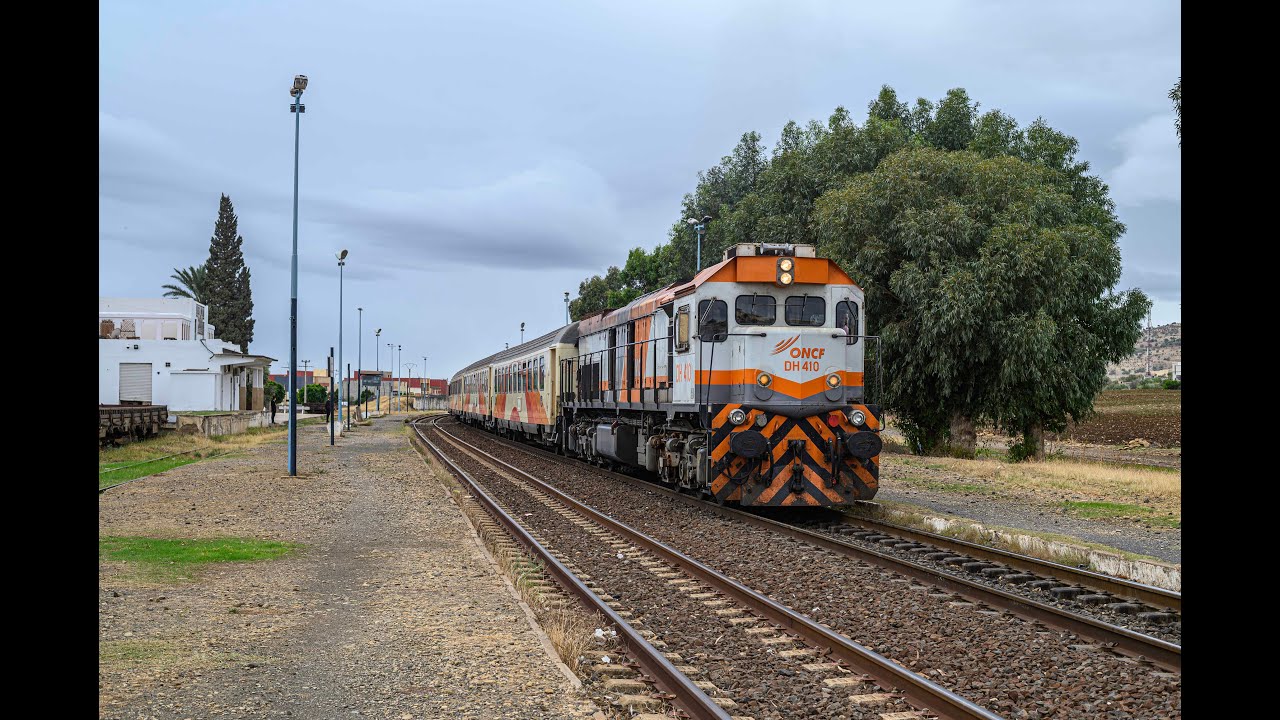 ONCF DH410 (EMD GT26CW-2) powering TL103 from F&egrave;s to Oujda! @  Oued Amlil   | Morocco Railways 2025