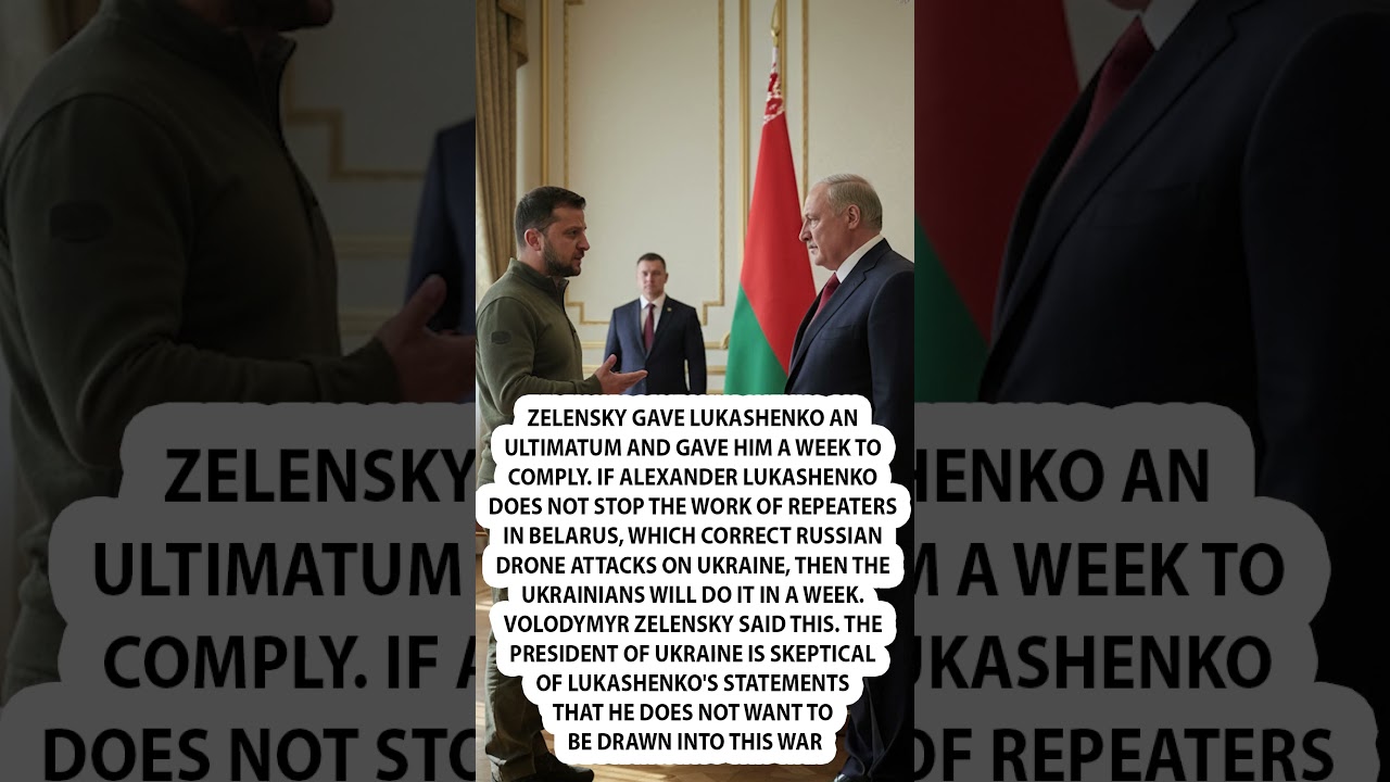⚡️Zelenskyy Didn't Hold Back About Belarus!