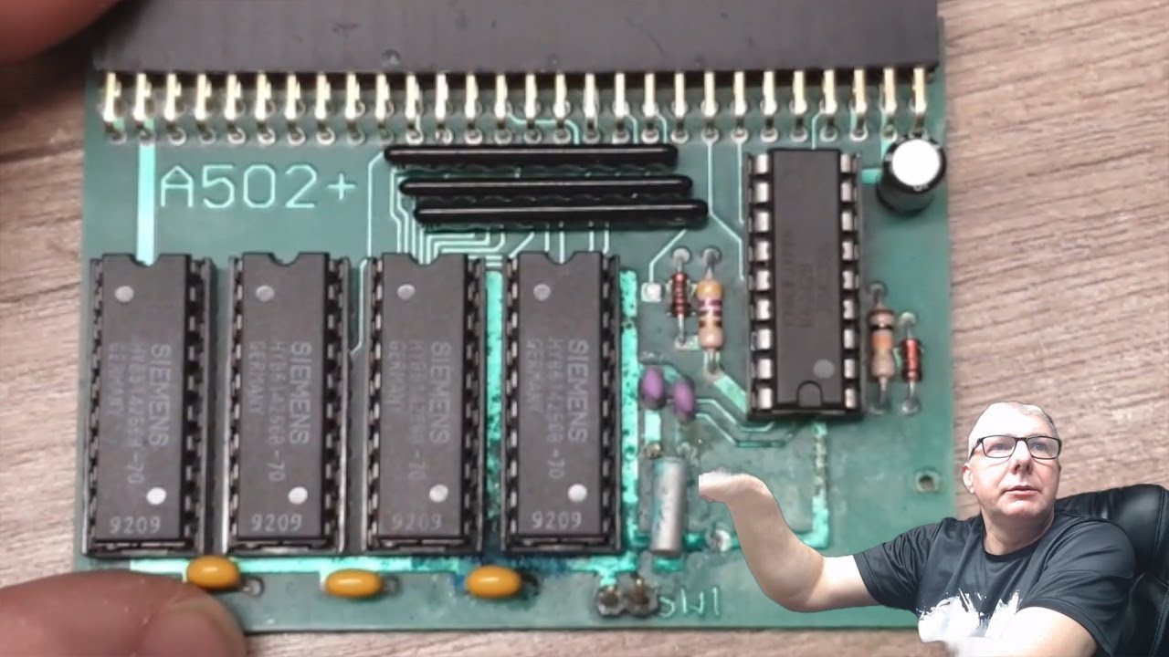 Amiga 500 rev.5 i uszkodzone rozszerzenie pamięci A 502+ - NAPRAWA