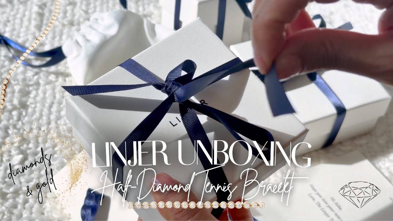 FANCY UNBOXING | Linjer Half-Diamond Tennis Bracelet