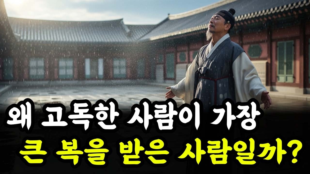 왜 고독한 사람이 가장 큰 복을 받은 사람일까? 고독하게 사는 사람들은 어떤 업을 짊어질까?