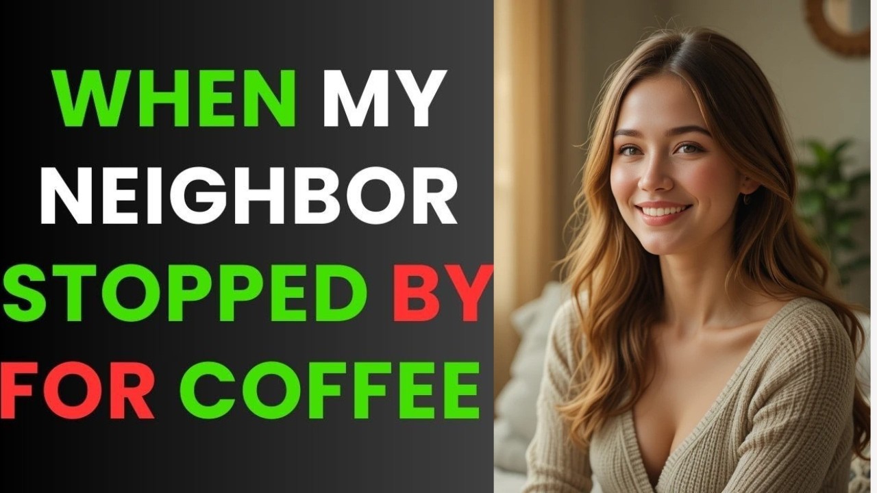 When My Neighbor Came Over for Coffee… I Never Saw This Coming | Emotional True Story