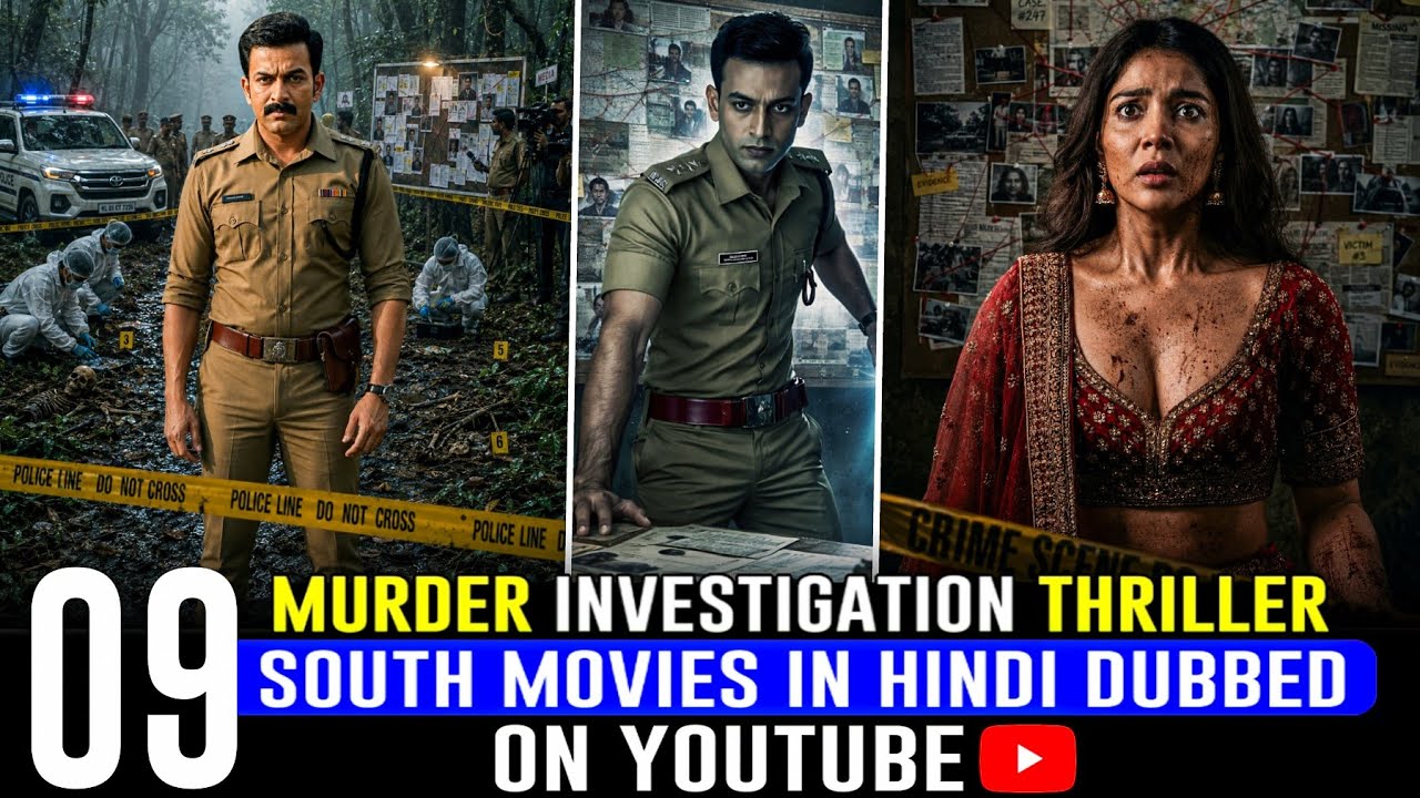 Top 9 Best South Suspense Thriller Movies in Hindi | 2026 South Murder Mystery Movies Hindi Dubbed 