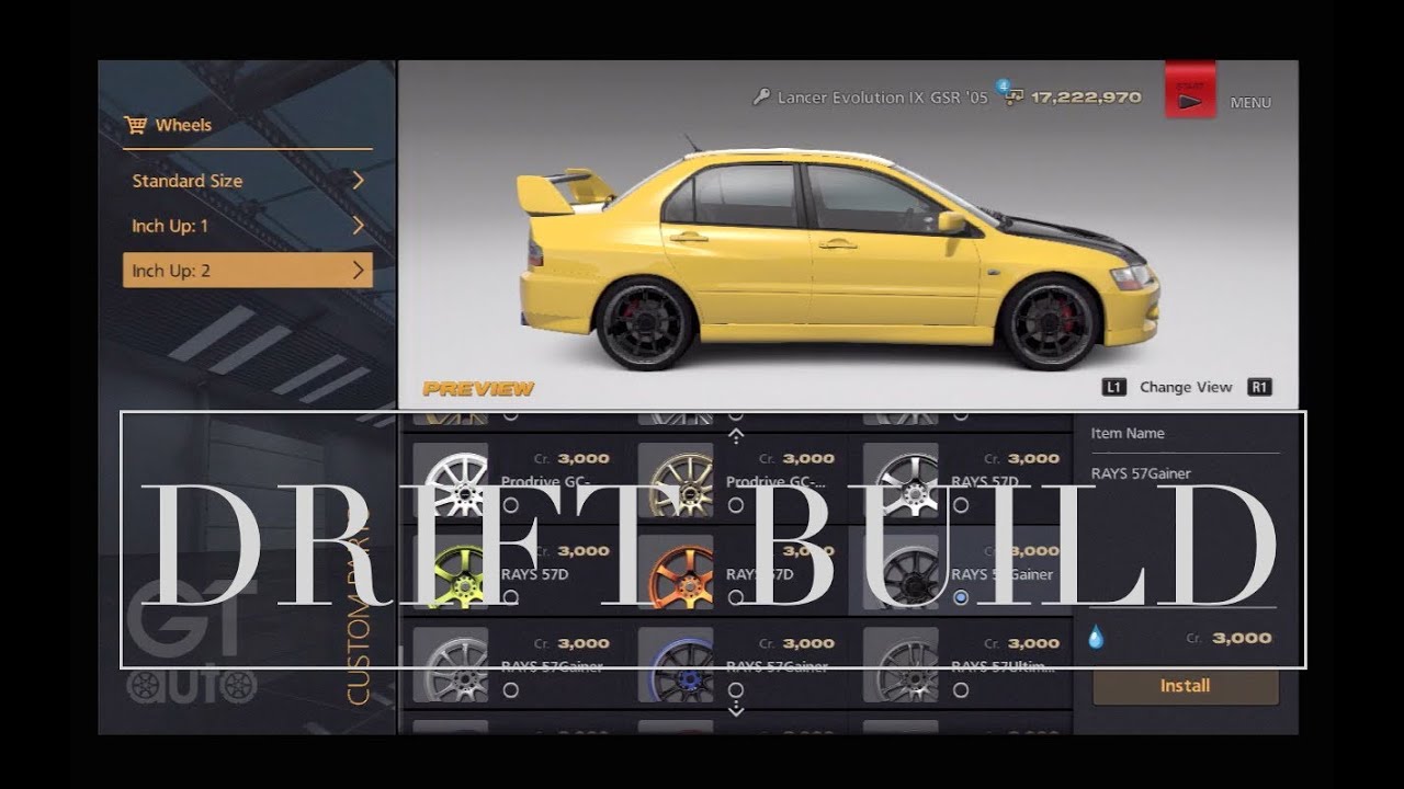 Gran Turismo 6 Drift Build : Mitsubishi Lancer Evo IX  [gt6]