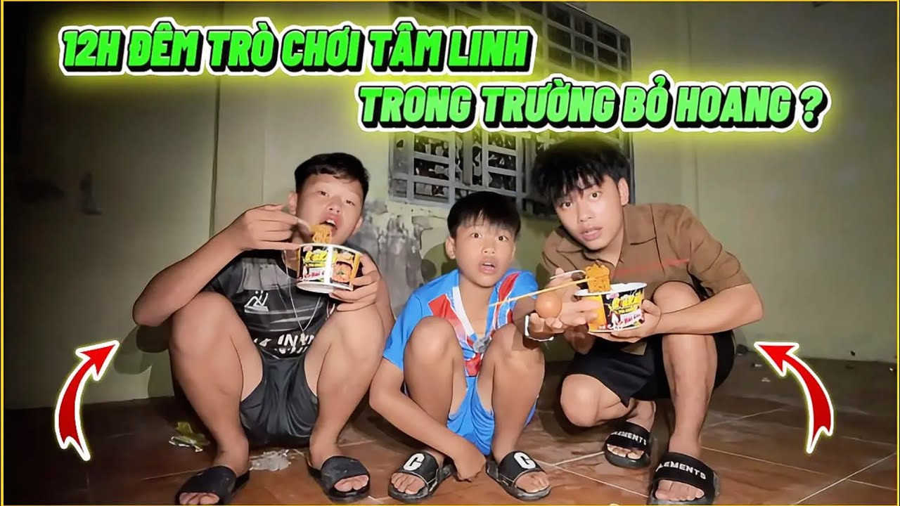 VLOG | 12H Đêm Vào Trường Bỏ Hoang Chơi Trò Tâm Linh Cùng Bé Lâm ?