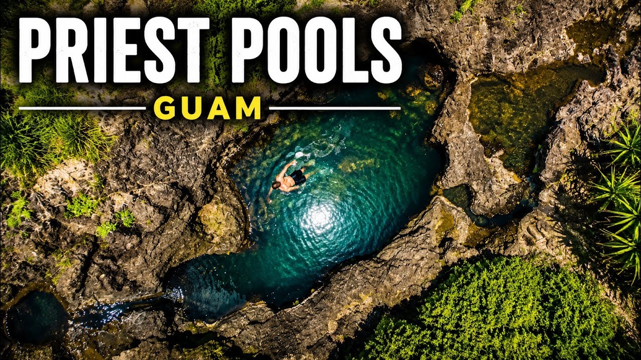 Watch This Incredible Drone Footage Of A Priest's Pools In Guam