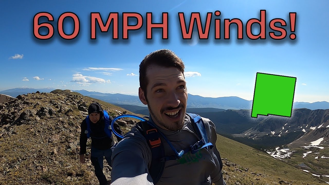 We got caught in 60 MPH WINDS | Wheeler Peak, NM (5/50)
