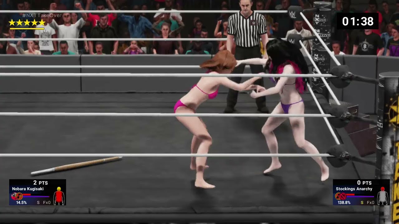 (Request) WWE 2k19 Nobara VS Stockings Anarchy Extreme Rules Low Blow Swanton Bomb Ironman