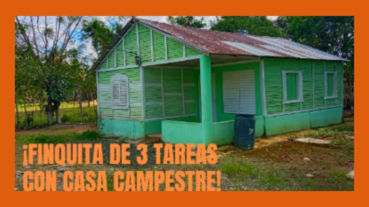 Finquita de 3 tareas Con casa de campo Monte Plata