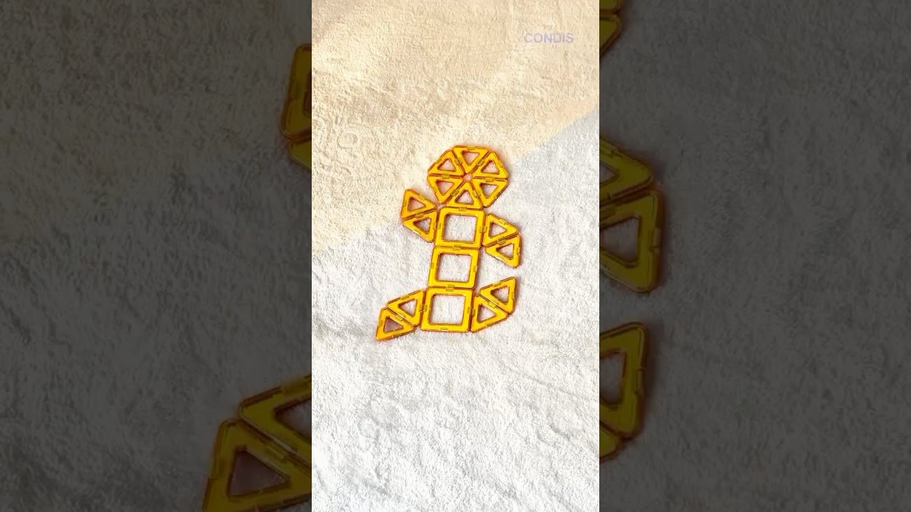 Magnetische Bausteine f&uuml;r Weihnachten &ndash; Sieht mein Gingerbread Man nicht toll aus? 🤔