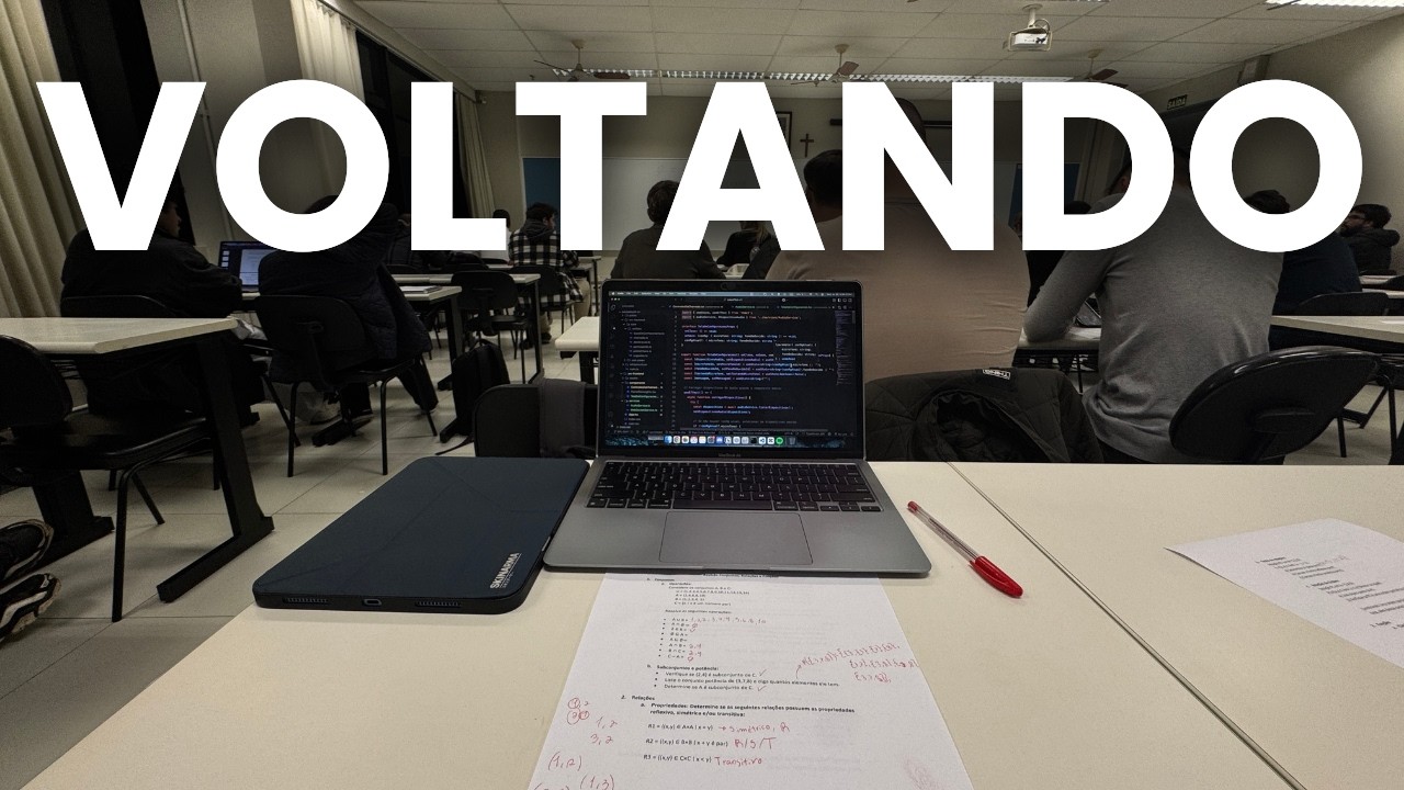 Voltando para Realidade (faculdade + trabalho) -  Rotina de Um Programador Full Stack e Estudante