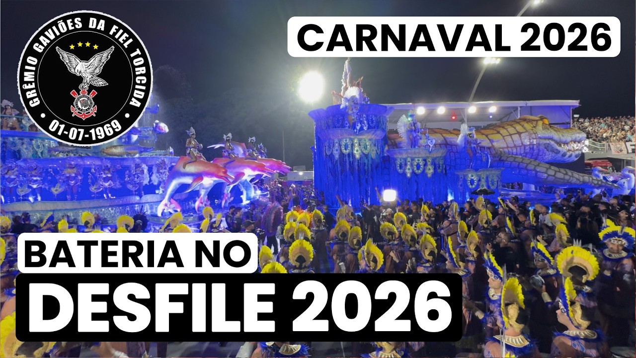 GAVIÕES DA FIEL 2026 - 4K | DESFILE OFICIAL| SAMBA AO VIVO #DESFILESP26