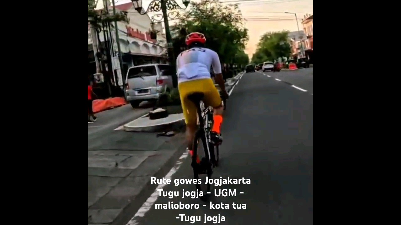 Rute gowes Jogjakarta : Tugu jogja - UGM - malioboro - kota tua -Tugu jogja    #gowes #jogja
