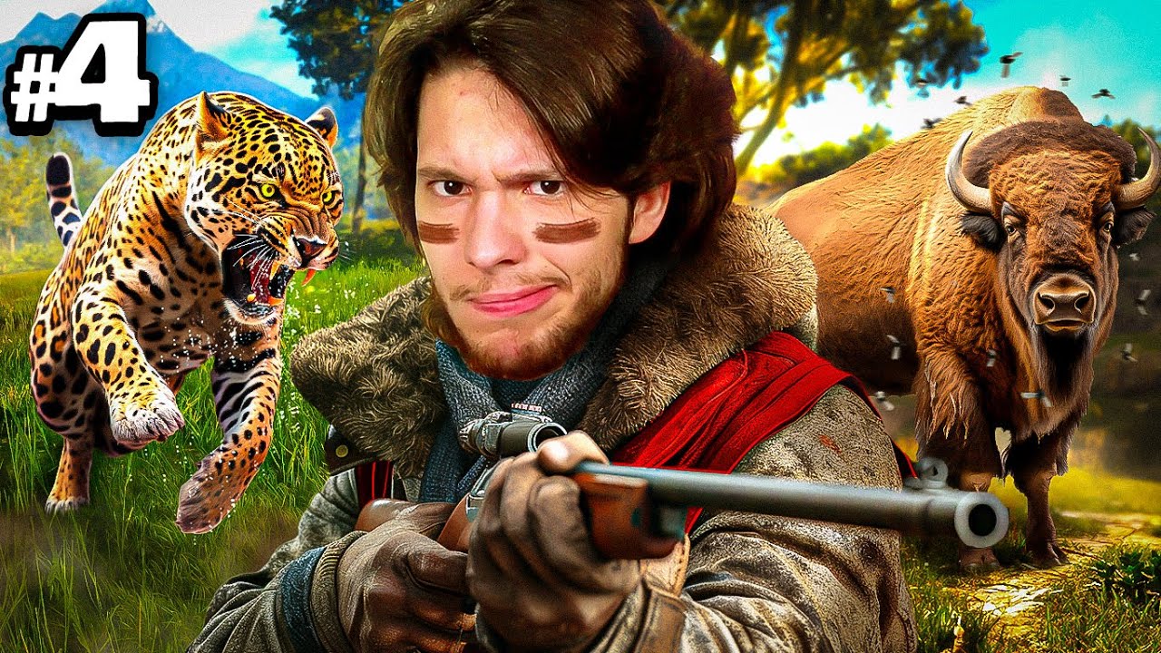 Jogando COMO CA&Ccedil;ADOR de ON&Ccedil;A e BIS&Atilde;O!! (Estados unidos 🇺🇸) The hunter