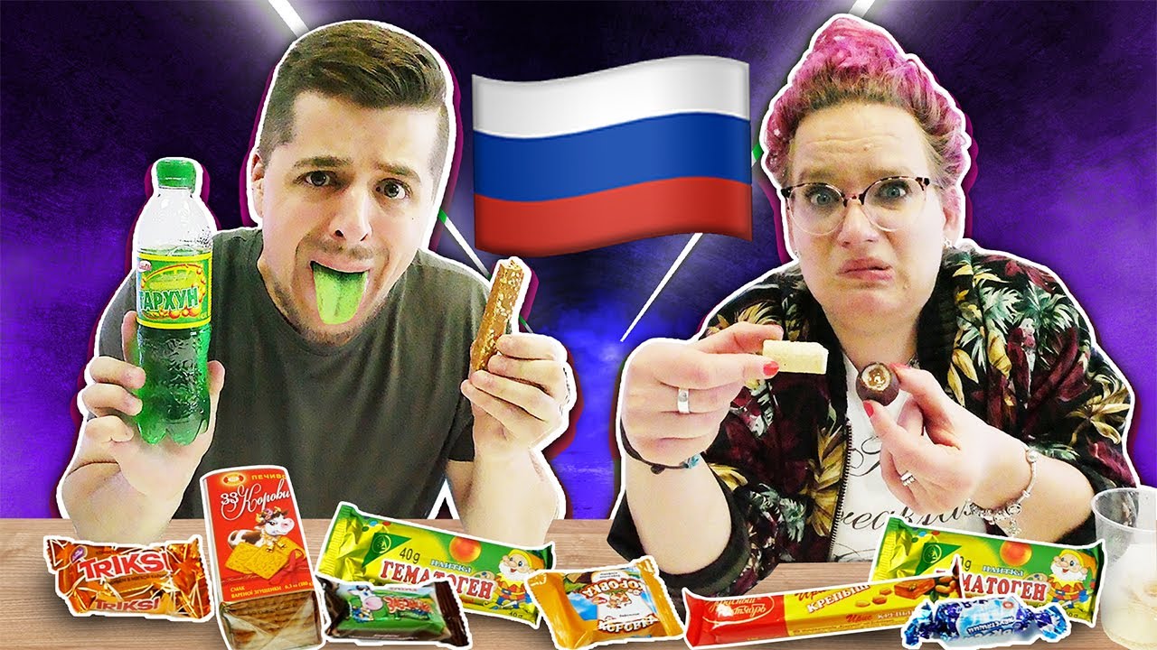 XXL CANDY-CHALLENGE MIT RUSSISCHEN SÜßIGKEITEN + SCHOKO-ZUCKERWATTE!