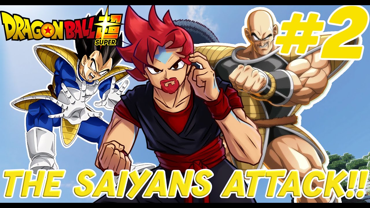 THE SAIYANS ATTACK EARTH!! | MINECRAFT DRAGON BALL SUPER SURVIVAL | EPISODE 2