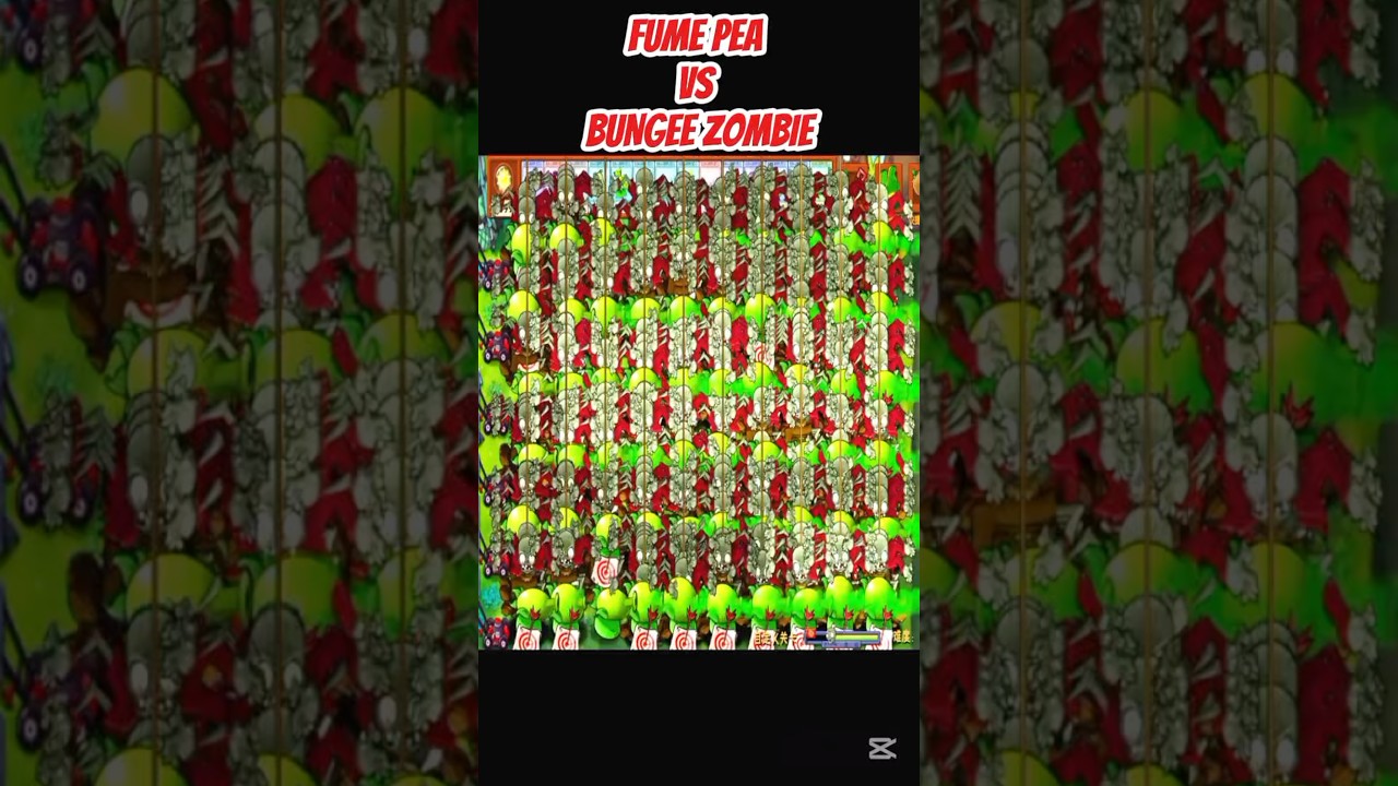 *FUME PEA VS BUNGEE ZOMBIE*
