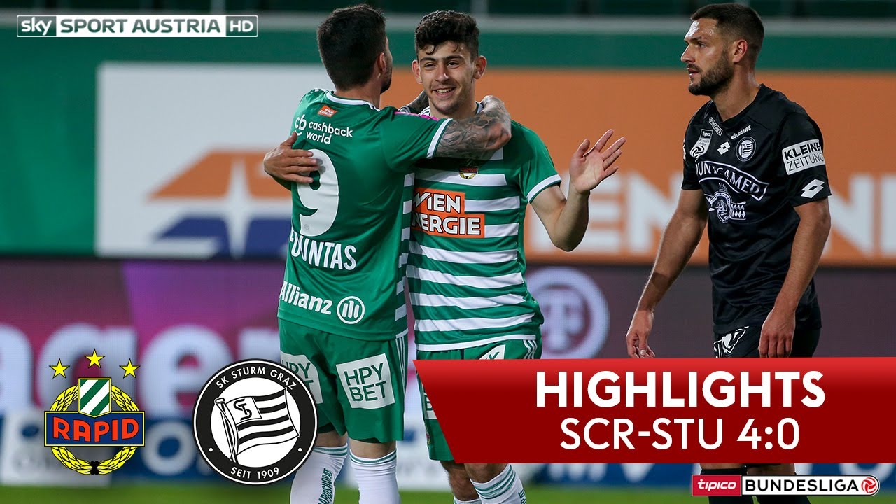 tipico Bundesliga, 24. Runde: SK Rapid Wien - SK Sturm Graz 4:0
