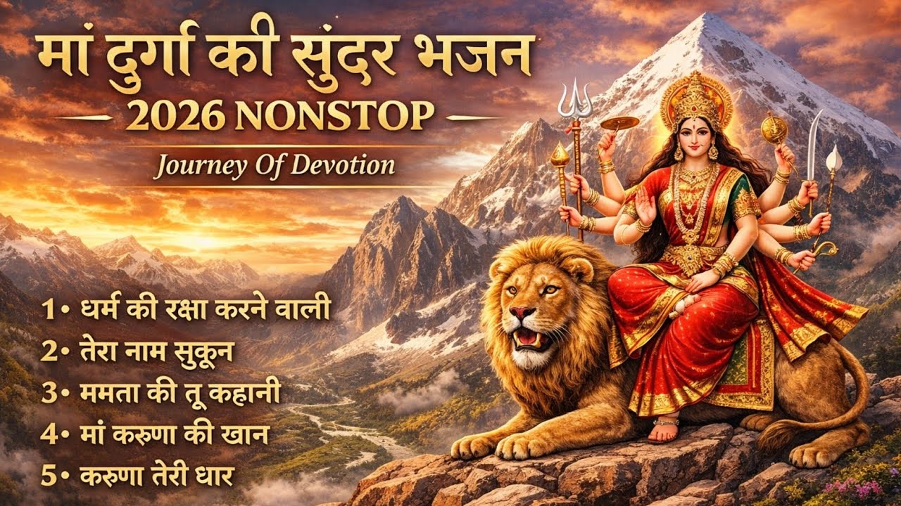 मां दुर्गा की सुन्दर भजन 2026 NONSTOP | HINDU BHAKTI BHAJAN | TEMPLE SPECIAL ARTI  🙏