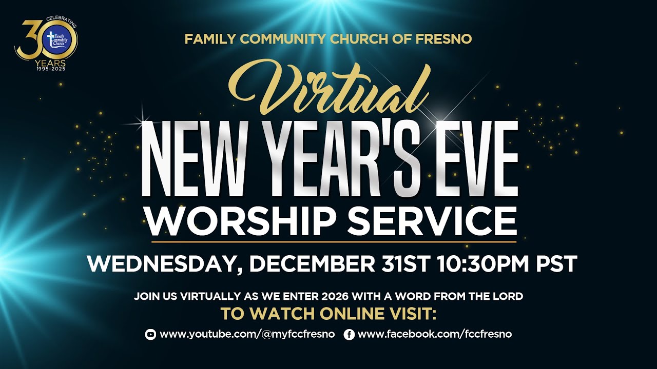 2025 Virtual New Years Eve Worship Service