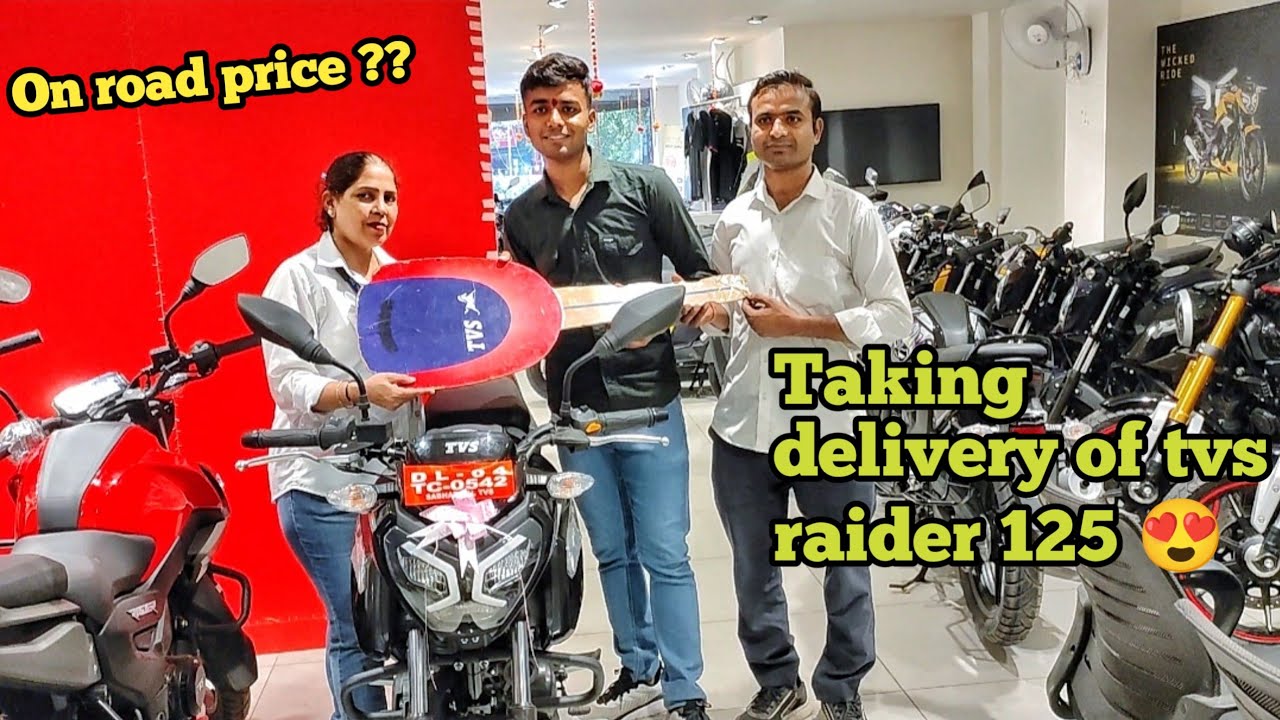 Taking delivery of tvs raider 125 smartxonnect 😍 | Tvs raider 125 smartxonnect 2023
