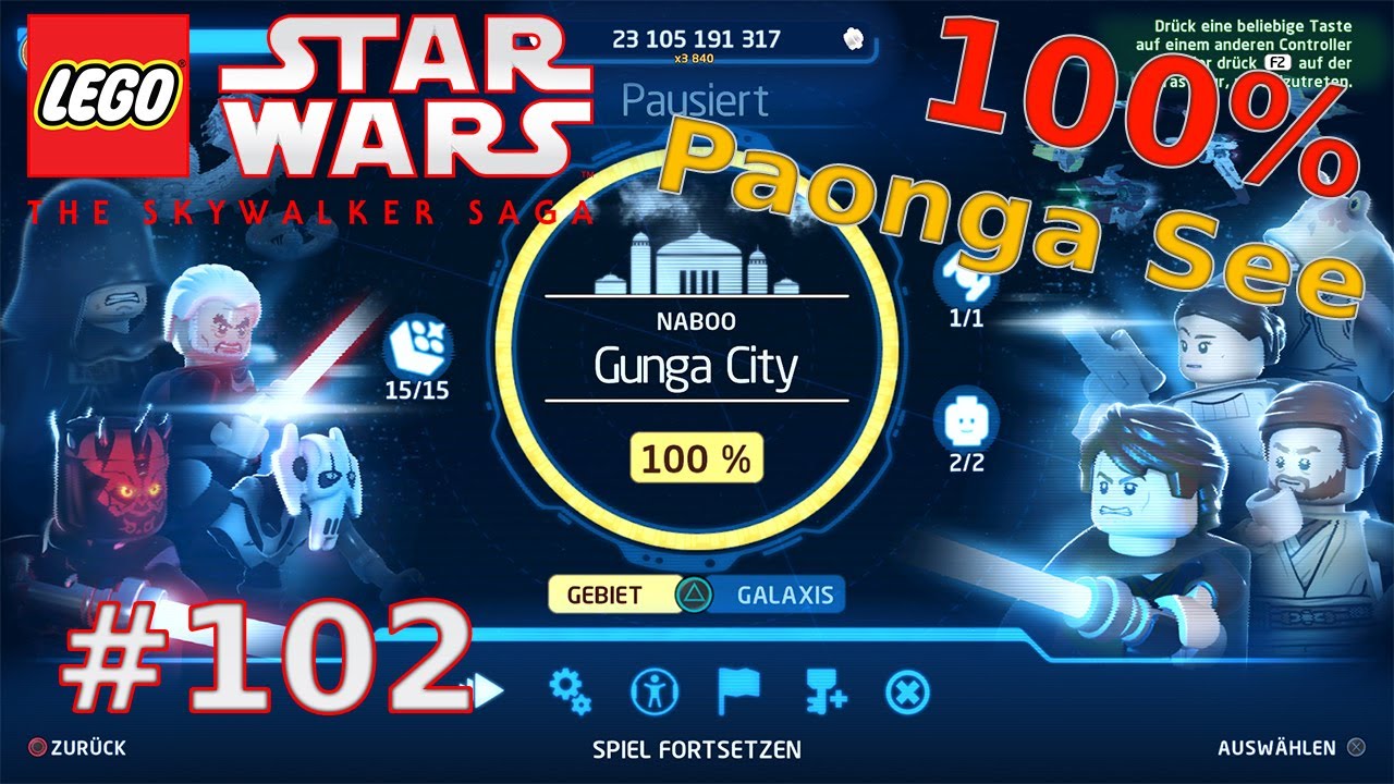 LEGO Star Wars The Skywalker Saga #102 Naboo - Paonga See 💎100% |No Commentary|