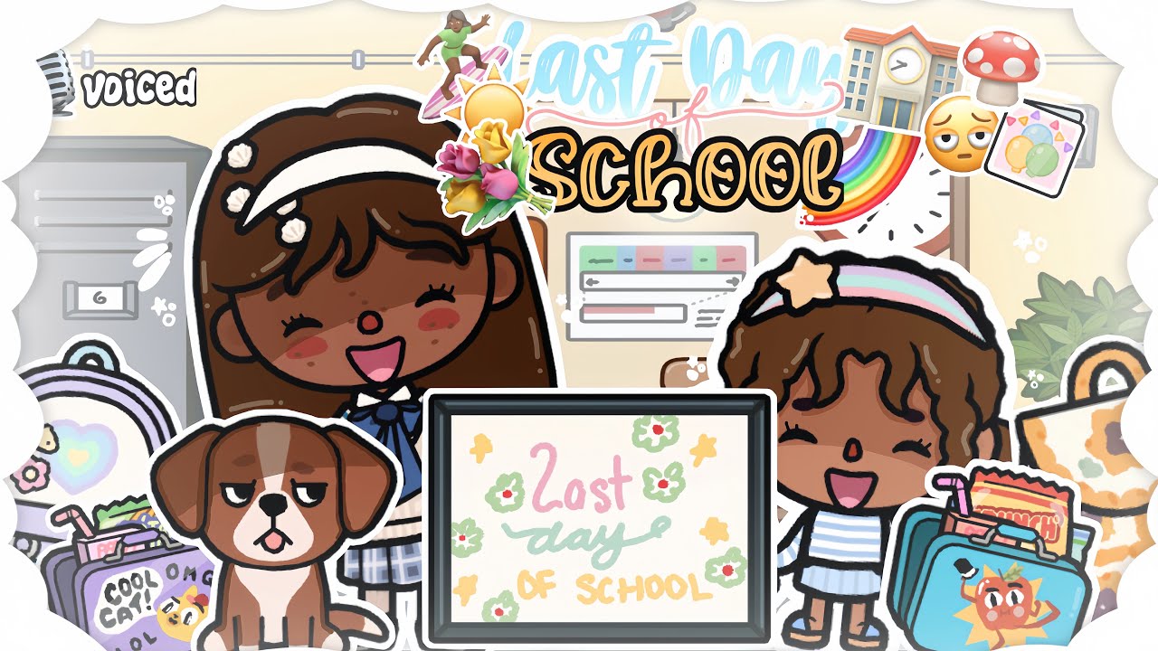 🏄🏼‍♀️☀️🏫* CHAOTIC LAST DAY OF SCHOOL* 🐛🌈🌺(new crush, teachers gifts, girls lunch)