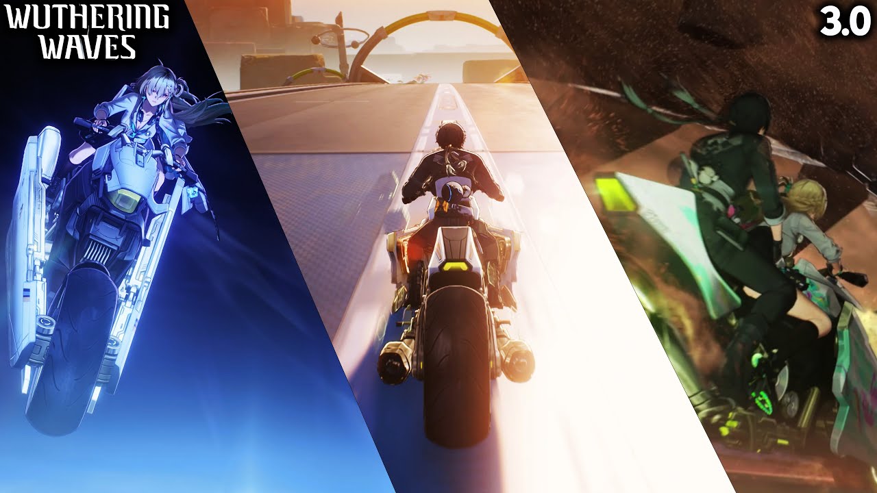 Wuthering Waves 3.0 - All Motorbike Scenes from the New Main Story Quest | Prologue and Act 1