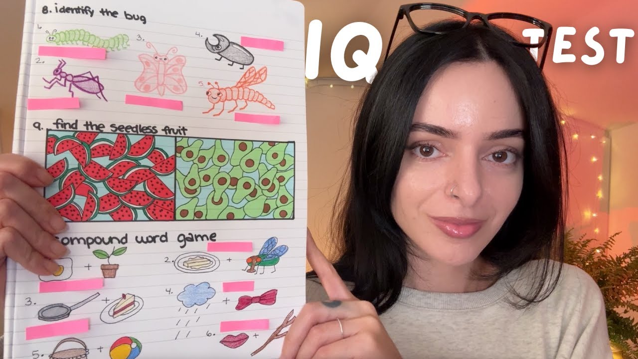 Handdrawn IQ Test ASMR ✨
