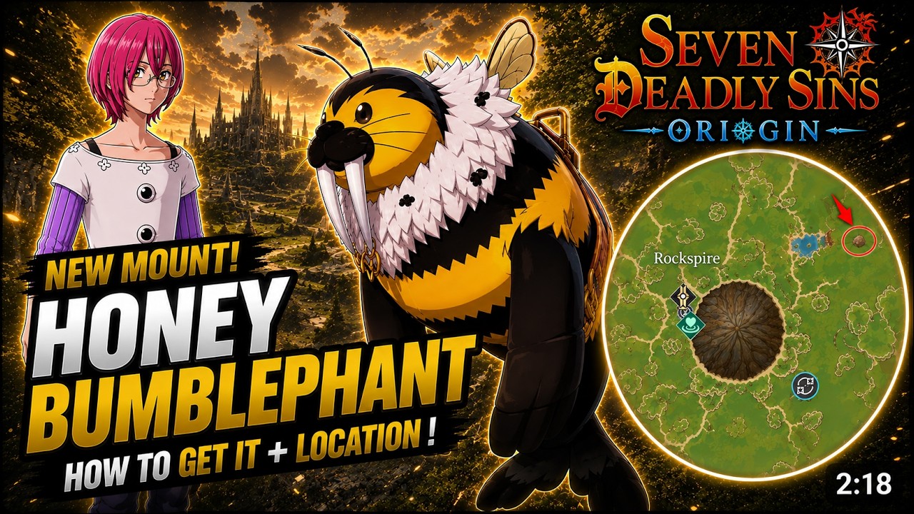 NEW HONEY BUMBLEPHANT! 🐝 How to Get the New Mount + Location | Seven Deadly Sins: Origin