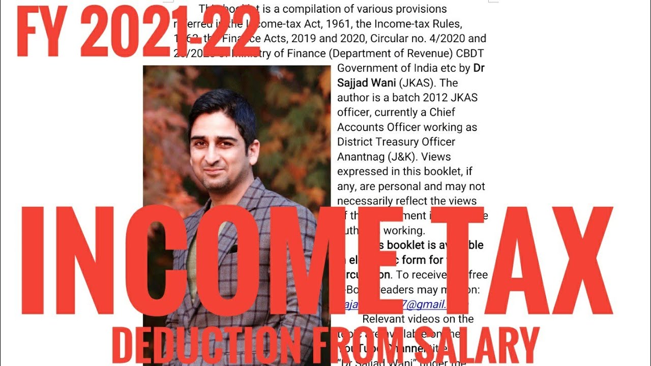 Income Tax Deduction from Salaries for the Financial Year 2021-22 (Assessment Year 2022-23)