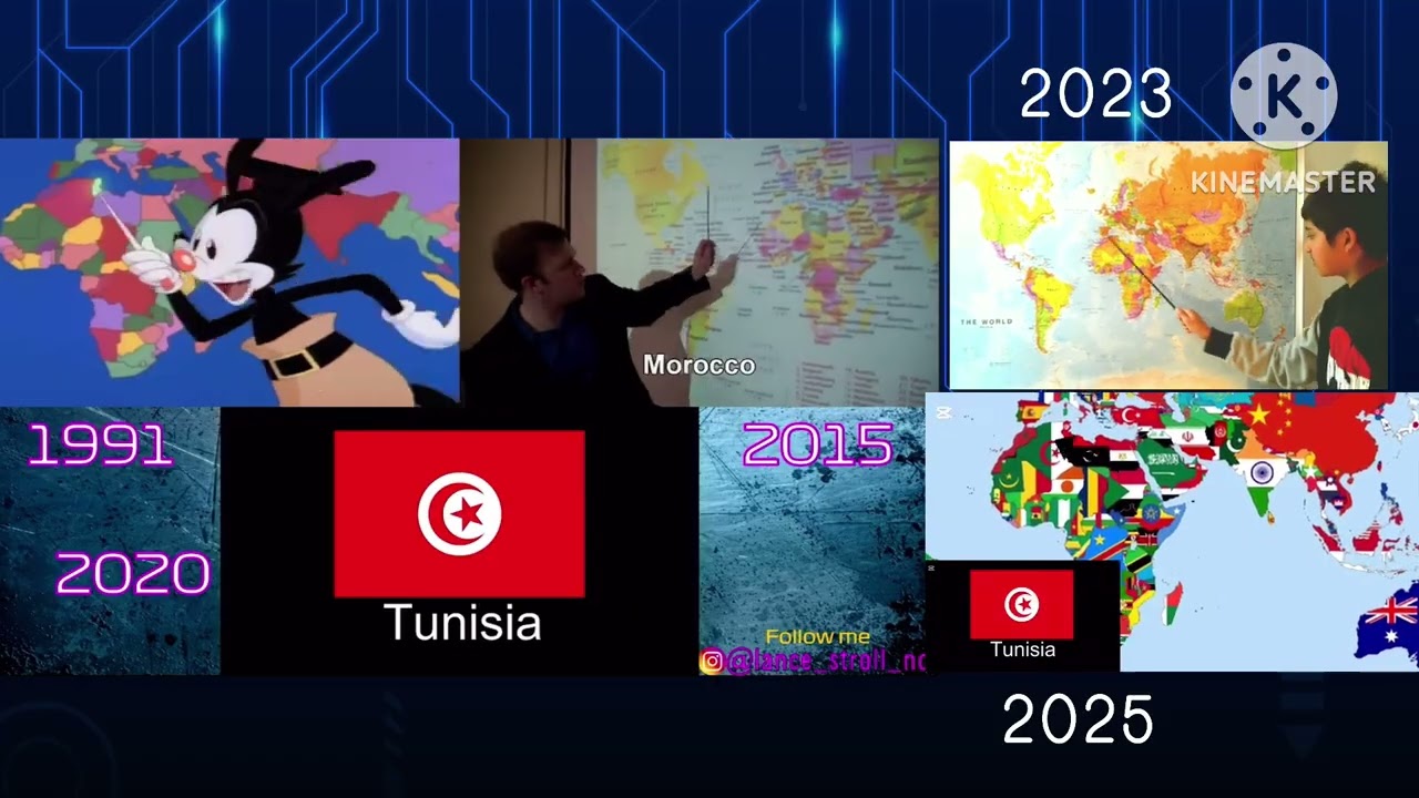 Yakko's World- 1993 vs 2005 vs 2020 vs 2023 vs 2025