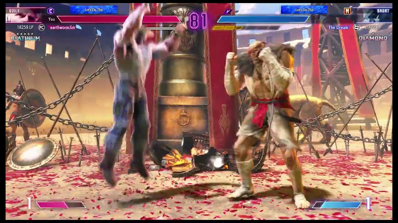 SF6 - earthwormJim (Guile) vs The Dream (Sagat)